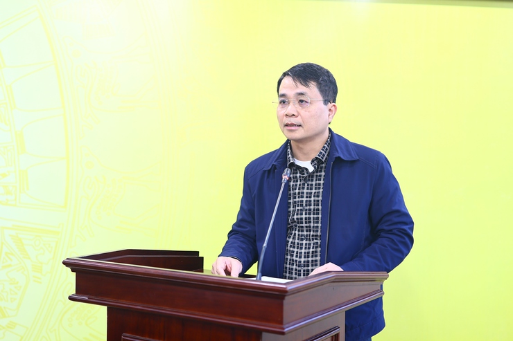 Đảng uỷ xã Thạch Thất tổ chức hội nghị công bố quyết định về công tác cán bộ Ban Chỉ huy Quân sự xã- Ảnh 1.