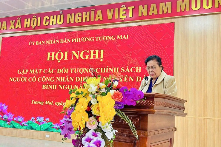 Phường Tương Mai: Gặp mặt các đối tượng chính sách, người có công nhân dịp Tết Nguyên đán Bính Ngọ 2026- Ảnh 1.