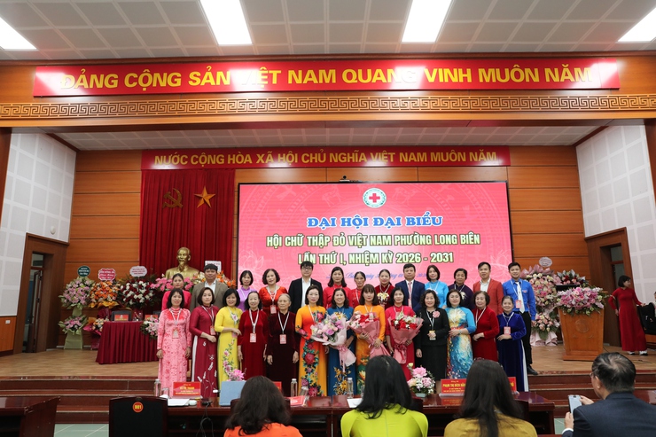 Đại hội đại biểu Hội Chữ Thập đỏ Việt Nam phường Long Biên lần thứ I, nhiệm kỳ 2026–2031 thành công tốt đẹp- Ảnh 2.
