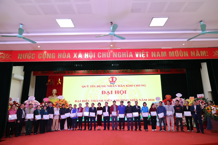 Đại hội đại biểu thành viên thường niên Quỹ tín dụng nhân dân Kim Chung năm 2026- Ảnh 7.