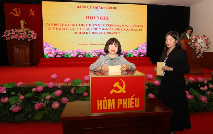 Phường Bồ Đề tổ chức các hội nghị thực hiện quy trình quy hoạch cán bộ nhiệm kỳ 2025–2030, 2026–2031- Ảnh 6.