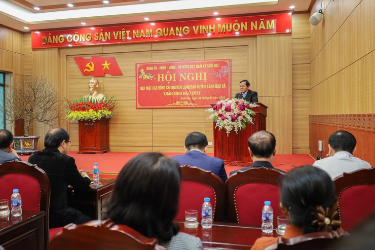 Xã Suối Hai: Gặp mặt các đồng chí nguyên lãnh đạo huyện, nguyên lãnh đạo xã Ba Trại, Tản Lĩnh(cũ)- Ảnh 3.