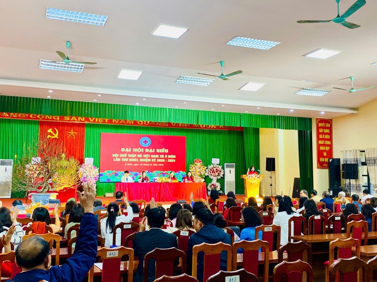 Đại hội đại biểu hội Chữ thập đỏ xã Ô Diên lần thứ I, nhiệm kỳ 2026 - 2031 thành công tốt đẹp- Ảnh 6.