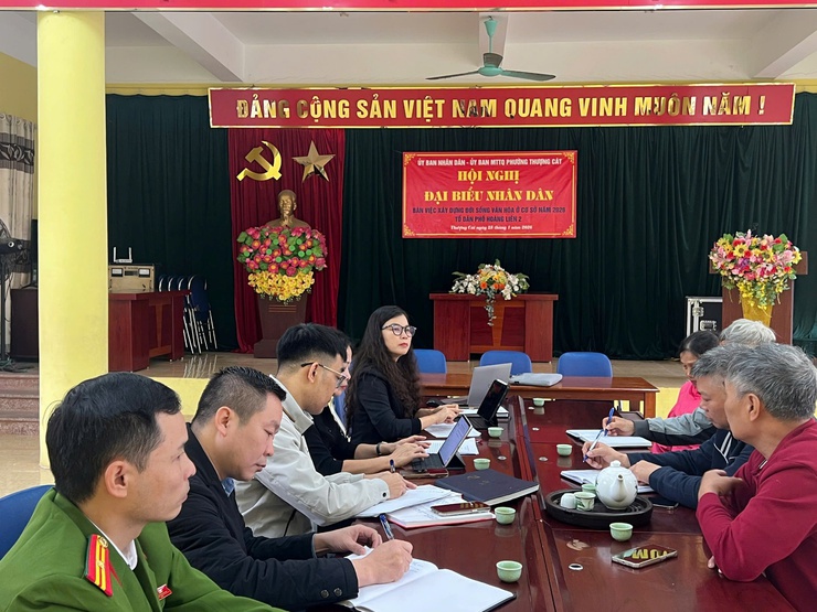 PHƯỜNG THƯỢNG CÁT TỔ CHỨC TIẾP XÚC CỬ TRI, GIẢI QUYẾT NHIỀU KIẾN NGHỊ THIẾT THỰC- Ảnh 1.