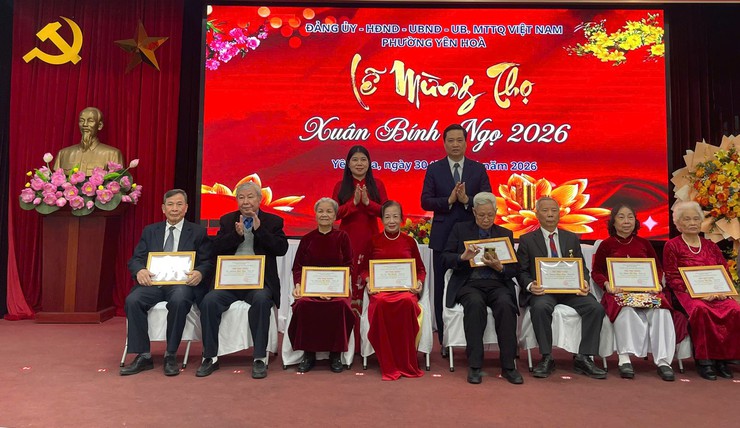 Phường Yên Hòa long trọng tổ chức Lễ mừng thọ người cao tuổi Xuân Bính Ngọ năm 2026- Ảnh 2.