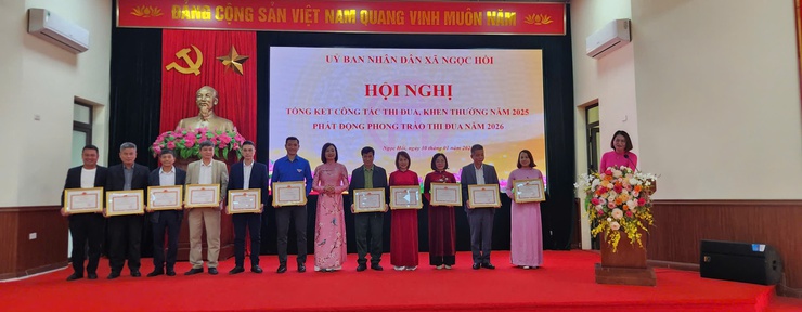 UBND xã Ngọc Hồi tổng kết công tác thi đua, khen thưởng năm 2025, phát động phong trào thi đua yêu nước năm 2026- Ảnh 4.