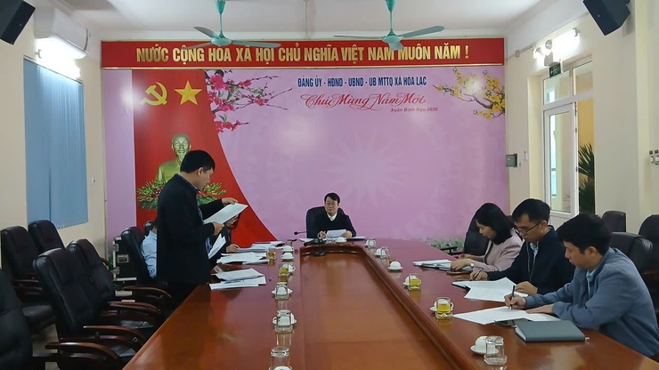 Ban Kinh tế - Ngân sách HĐND xã Hòa Lạc thẩm tra nội dung phục vụ Kỳ họp chuyên đề thứ Năm- Ảnh 1.