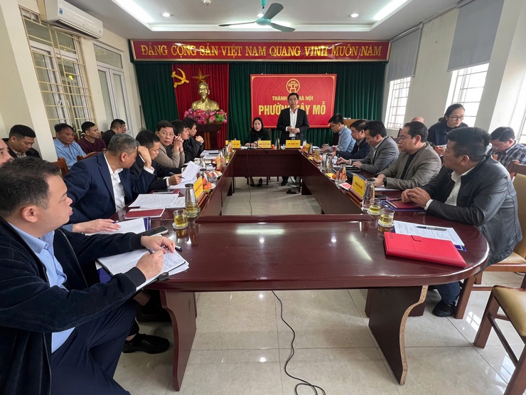 Phường Tây Mỗ, Xuân Phương và xã Sơn Đồng phối hợp đẩy nhanh tiến độ dự án trọng điểm đường 70- Ảnh 1.