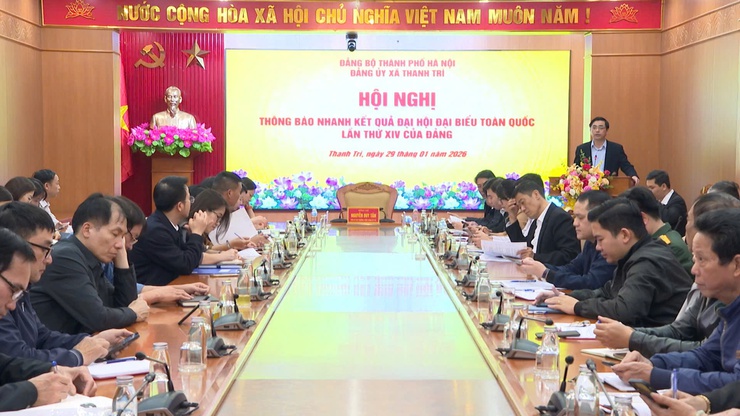 Đảng ủy xã Thanh Trì giao ban tháng 1/2026, chăm lo để Nhân dân đón Tết Bính Ngọ vui tươi, an toàn
- Ảnh 1.