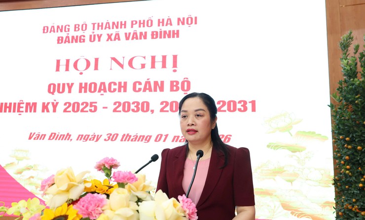 ĐẢNG ỦY XÃ VÂN ĐÌNH TỔ CHỨC HỘI NGHỊ QUY HOẠCH CÁN BỘ NHIỆM KỲ 2025-2030, 2026-2031- Ảnh 1.