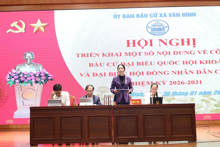 Hội nghị triển khai một số nội dung về công tác bầu cử- Ảnh 1.