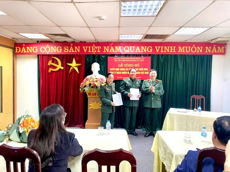 Lễ công bố thành lập Chi hội Cựu chiến binh Công ty TNHH Cavico Việt Nam- Ảnh 2.