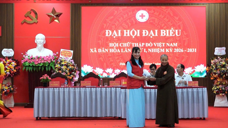 ĐẠI HỘI ĐẠI BIỂU HỘI CHỮ THẬP ĐỎ XÃ DÂN HÒA LẦN THỨ I, NHIỆM KỲ 2026–2031: DẤU MỐC QUAN TRỌNG TRONG HÀNH TRÌNH NHÂN ÁI- Ảnh 4.