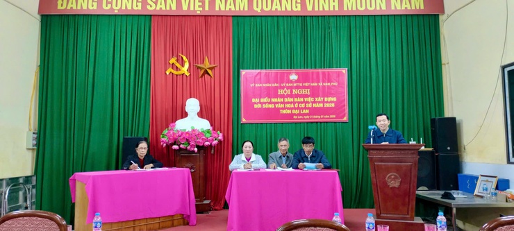 Dân bàn, dân làm – sức mạnh đồng thuận trong xây dựng đời sống văn hóa ở khu dân cư Đại Lan- Ảnh 4.