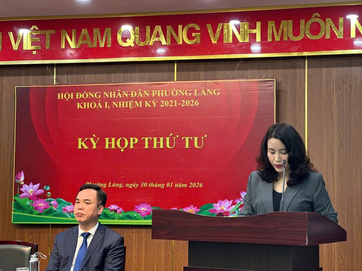 HĐND PHƯỜNG LÁNG TỔ CHỨC KỲ HỌP THỨ TƯ, KHÓA I, NHIỆM KỲ 2021–2026- Ảnh 3.