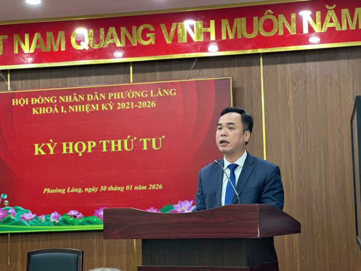 HĐND PHƯỜNG LÁNG TỔ CHỨC KỲ HỌP THỨ TƯ, KHÓA I, NHIỆM KỲ 2021–2026- Ảnh 1.