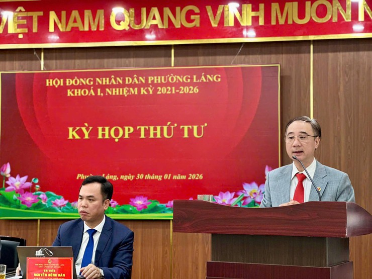 HĐND PHƯỜNG LÁNG TỔ CHỨC KỲ HỌP THỨ TƯ, KHÓA I, NHIỆM KỲ 2021–2026- Ảnh 2.