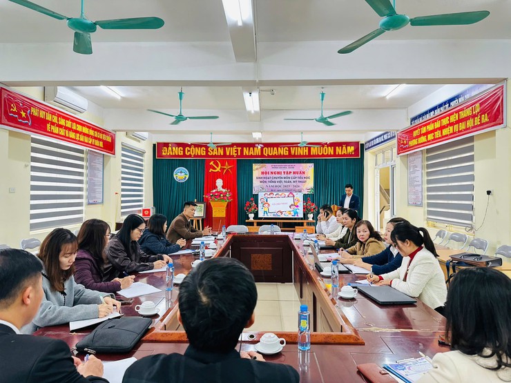 TỔ CHỨC THÀNH CÔNG SINH HOẠT CHUYÊN MÔN CẤP TIỂU HỌC- Ảnh 2.