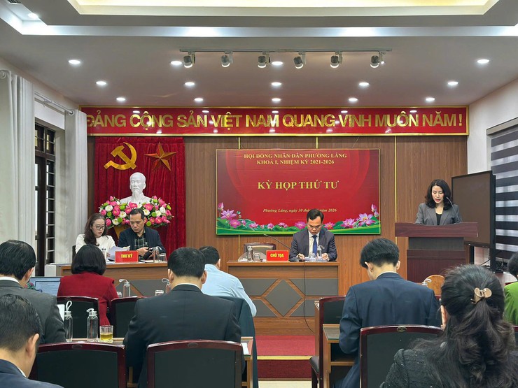 HĐND PHƯỜNG LÁNG TỔ CHỨC KỲ HỌP THỨ TƯ, KHÓA I, NHIỆM KỲ 2021–2026- Ảnh 6.
