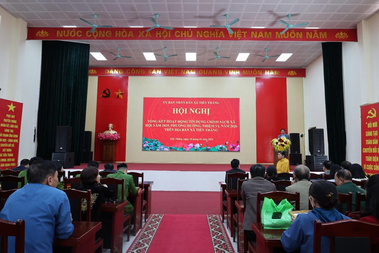 Xã Tiến Thắng tổ chức hội nghị tổng kết hoạt động tín dụng chính sách xã hội năm 2025

- Ảnh 1.