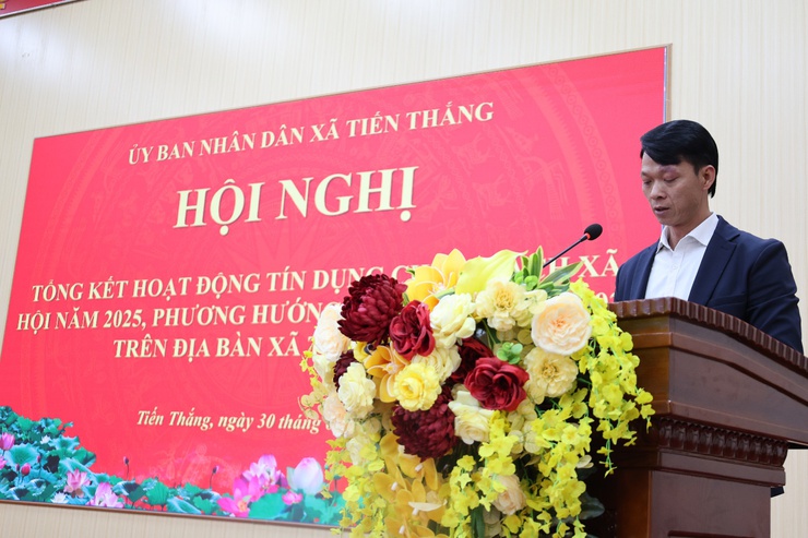 Xã Tiến Thắng tổ chức hội nghị tổng kết hoạt động tín dụng chính sách xã hội năm 2025

- Ảnh 2.