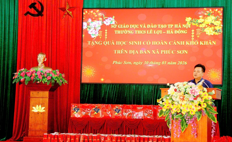 XÃ PHÚC SƠN TỔ CHỨC CHƯƠNG TRÌNH TẶNG QUÀ CHO HỌC SINH CÓ HOÀN CẢNH KHÓ KHĂN NHÂN DỊP TẾT NGUYÊN ĐÁN BÍNH NGỌ 2026- Ảnh 2.