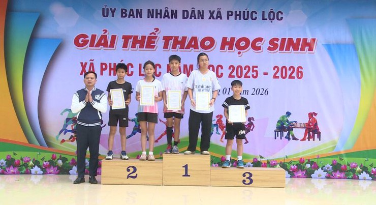 Gần 300 học sinh sôi nổi tham gia Giải thể thao học sinh xã Phúc Lộc năm học 2025–2026- Ảnh 12.