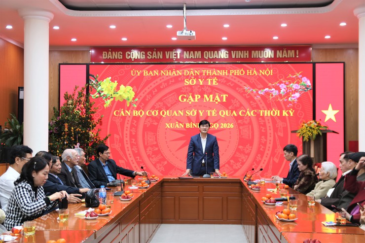 Gặp mặt cán bộ Sở Y tế qua các thời kỳ nhân dịp Tết Nguyên đán Bính Ngọ 2026- Ảnh 1.