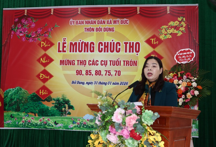 Thôn Đồi Dùng, xã Mỹ Đức tổ chức mừng thọ các cụ cao niên- Ảnh 4.