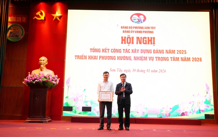 Đảng ủy UBND phường Sơn Tây tổng kết công tác năm 2025- Ảnh 1.