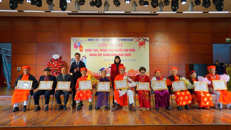 Phường Từ Liêm tổ chức Hội nghị chúc thọ, mừng thọ người cao tuổi năm 2026 tại khu vực phường Mễ Trì (cũ)- Ảnh 4.