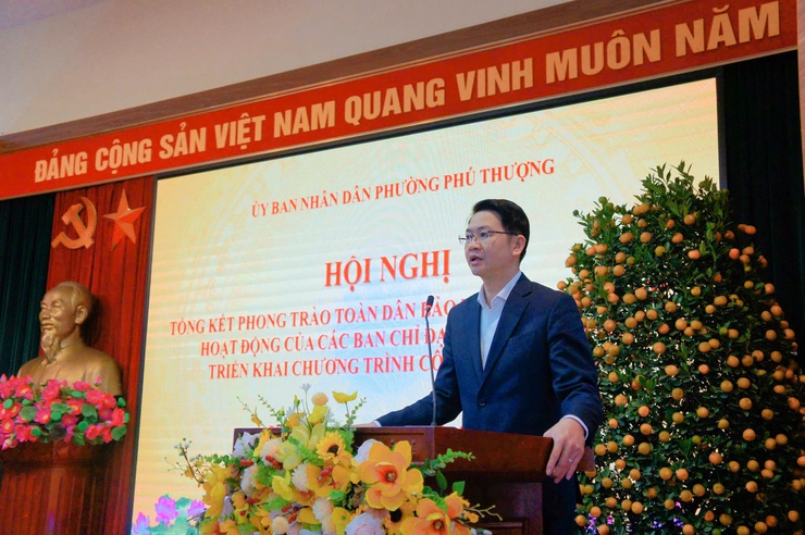 Phường Phú Thượng tổ chức hội nghị tổng kết phong trào “Toàn dân bảo vệ an ninh Tổ Quốc” và tổng kết các Ban chỉ đạo UBND phường- Ảnh 2.