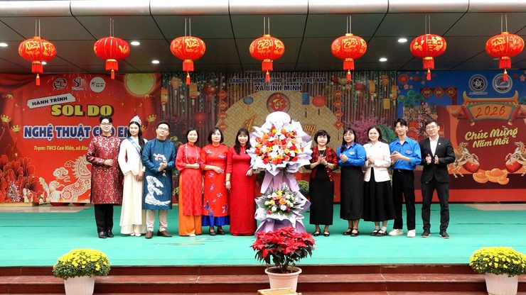 Trường THCS Cao Viên: Ấm áp "Tết yêu thương", lan tỏa giá trị văn hóa truyền thống- Ảnh 2.