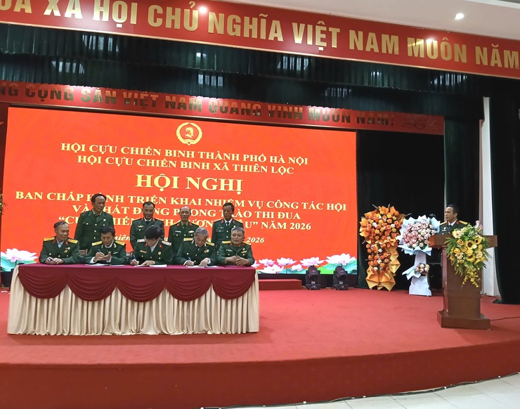 HỘI CCB XÃ THIÊN LỘC TRIỂN KHAI NHIỆM VỤ CÔNG TÁC HỘI VÀ PHÁT ĐỘNG PHONG TRÀO THI ĐUA "CỰU CHIẾN BINH GƯƠNG MẪU" NĂM 2026- Ảnh 4.