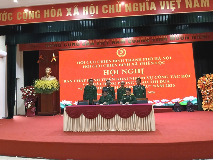 HỘI CCB XÃ THIÊN LỘC TRIỂN KHAI NHIỆM VỤ CÔNG TÁC HỘI VÀ PHÁT ĐỘNG PHONG TRÀO THI ĐUA "CỰU CHIẾN BINH GƯƠNG MẪU" NĂM 2026- Ảnh 2.