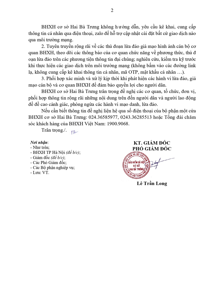Cảnh báo tình trạng giả mạo hình ảnh cán bộ Bảo hiểm xã hội để lừa đảo.- Ảnh 2.