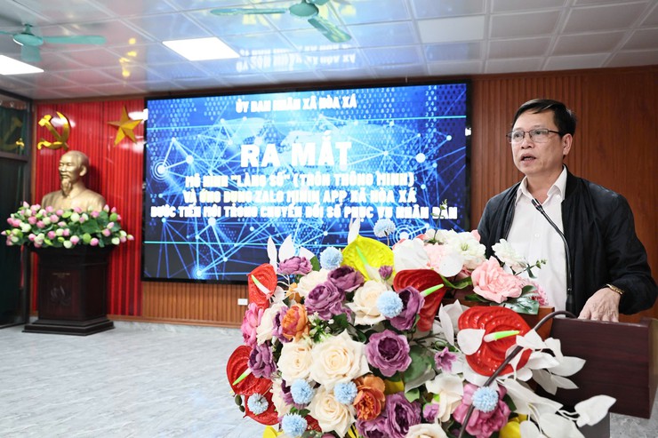 HÒA XÁ RA MẮT MÔ HÌNH “LÀNG SỐ” Ở CƠ SỞ VÀ ỨNG DỤNG ZALO MINI APP ĐỂ THÚC ĐẨY CHUYỂN ĐỔI SỐ CẤP XÃ- Ảnh 1.