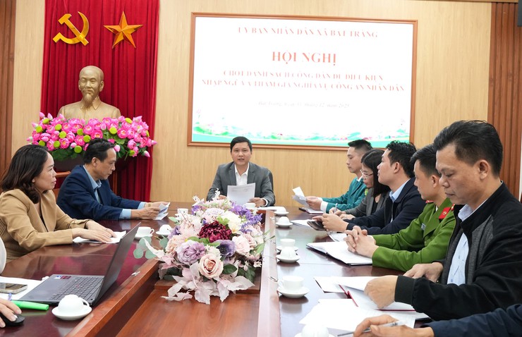 Xã Bát Tràng chốt danh sách công dân đủ điều kiện nhập ngũ và tham gia nghĩa vụ Công an nhân dân năm 2026- Ảnh 1.