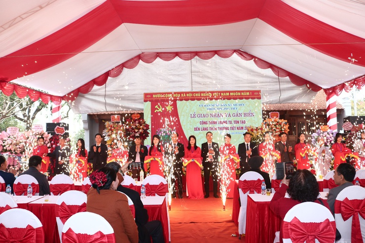 Lễ hội truyền thống và công trình Đền làng Thượng Tiết, biểu tượng của tinh thần yêu nước và sức mạnh đại đoàn kết toàn dân.- Ảnh 1.