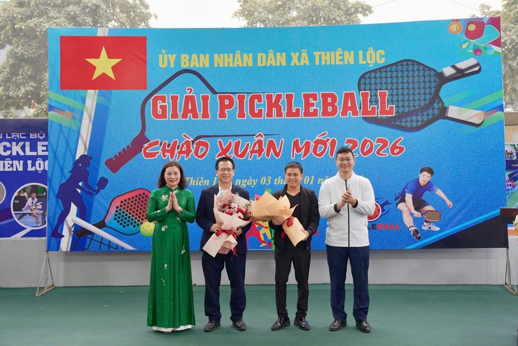 UBND XÃ THIÊN LỘC TỔ CHỨC GIẢI PICKLEBALL CHÀO XUÂN MỚI 2026- Ảnh 3.