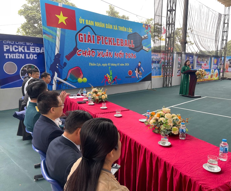 UBND XÃ THIÊN LỘC TỔ CHỨC GIẢI PICKLEBALL CHÀO XUÂN MỚI 2026- Ảnh 17.