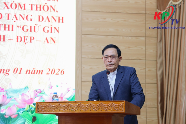 UBND XÃ TỔ CHỨC HỘI NGHỊ TRIỂN KHAI PHONG TRÀO TOÀN DÂN ĐOÀN KẾT XÂY DỰNG ĐỜI SỐNG VĂN HÓA VÀ CUỘC THI GIỮ GÌN THÔN SÁNG – XANH – SẠCH – ĐẸP – AN TOÀN NĂM 2026- Ảnh 4.