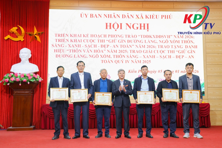 UBND XÃ TỔ CHỨC HỘI NGHỊ TRIỂN KHAI PHONG TRÀO TOÀN DÂN ĐOÀN KẾT XÂY DỰNG ĐỜI SỐNG VĂN HÓA VÀ CUỘC THI GIỮ GÌN THÔN SÁNG – XANH – SẠCH – ĐẸP – AN TOÀN NĂM 2026- Ảnh 7.