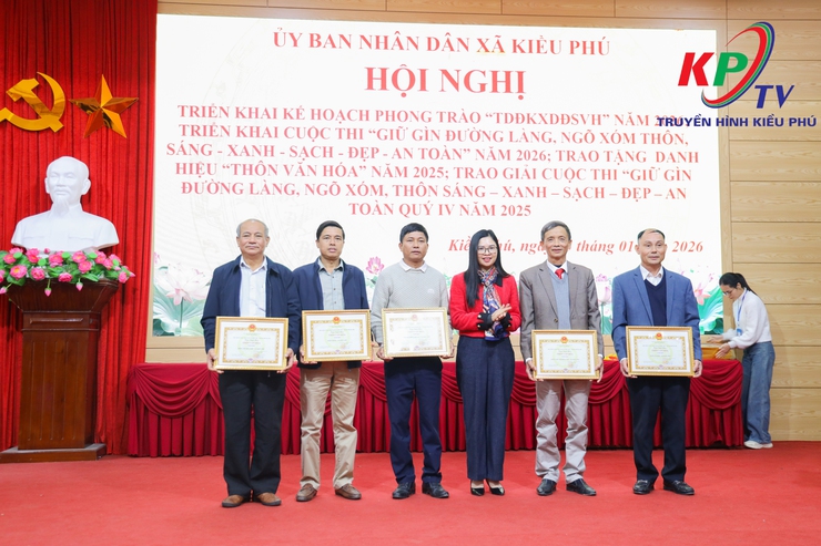 UBND XÃ TỔ CHỨC HỘI NGHỊ TRIỂN KHAI PHONG TRÀO TOÀN DÂN ĐOÀN KẾT XÂY DỰNG ĐỜI SỐNG VĂN HÓA VÀ CUỘC THI GIỮ GÌN THÔN SÁNG – XANH – SẠCH – ĐẸP – AN TOÀN NĂM 2026- Ảnh 9.