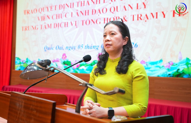 UBND xã Quốc Oai công bố Quyết định thành lập Trung tâm Dịch vụ tổng hợp và Trạm Y tế xã- Ảnh 11.