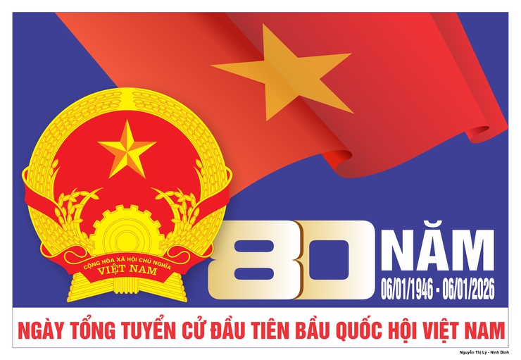 Sở Văn hóa và thể thao Hà Nội hướng dẫn mẫu tranh cổ động trực quan tuyên truyền kỷ niệm 80 năm ngày Tổng tuyển cử đầu tiên bầu Quốc hội Việt Nam; tuyên truyền bầu cử đại biểu HĐND các cấp nhiệm kỳ 2026 - 2031- Ảnh 7.