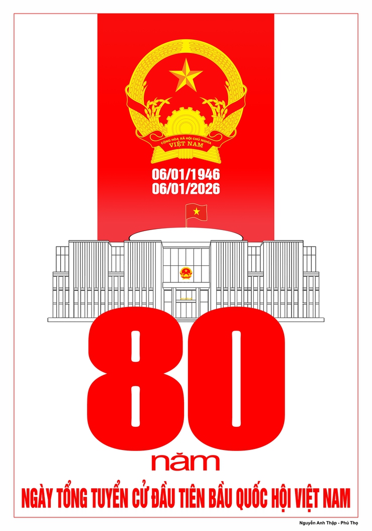 Sở Văn hóa và thể thao Hà Nội hướng dẫn mẫu tranh cổ động trực quan tuyên truyền kỷ niệm 80 năm ngày Tổng tuyển cử đầu tiên bầu Quốc hội Việt Nam; tuyên truyền bầu cử đại biểu HĐND các cấp nhiệm kỳ 2026 - 2031- Ảnh 3.