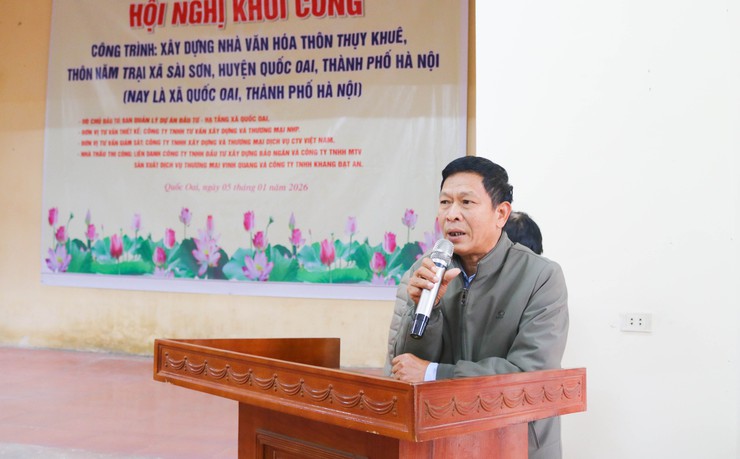 Xã Quốc Oai tổ chức hội nghị khởi công xây dựng nhà Văn hóa thôn Thụy Khuê và thôn Năm Trại- Ảnh 5.