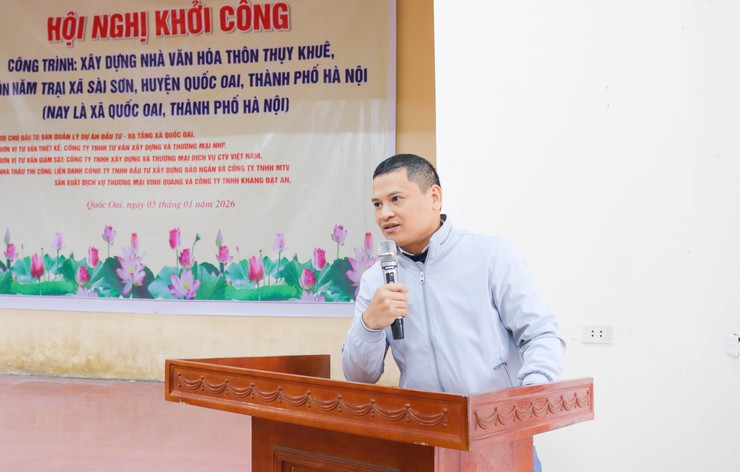 Xã Quốc Oai tổ chức hội nghị khởi công xây dựng nhà Văn hóa thôn Thụy Khuê và thôn Năm Trại- Ảnh 4.