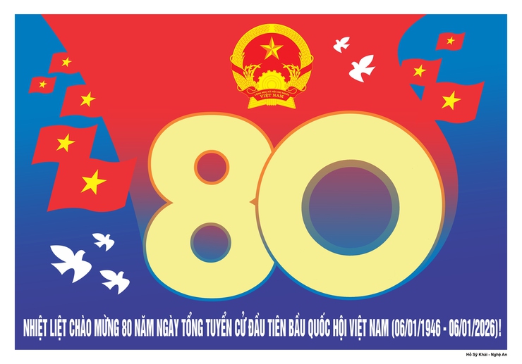 Sở Văn hóa và thể thao Hà Nội hướng dẫn mẫu tranh cổ động trực quan tuyên truyền kỷ niệm 80 năm ngày Tổng tuyển cử đầu tiên bầu Quốc hội Việt Nam; tuyên truyền bầu cử đại biểu HĐND các cấp nhiệm kỳ 2026 - 2031- Ảnh 1.